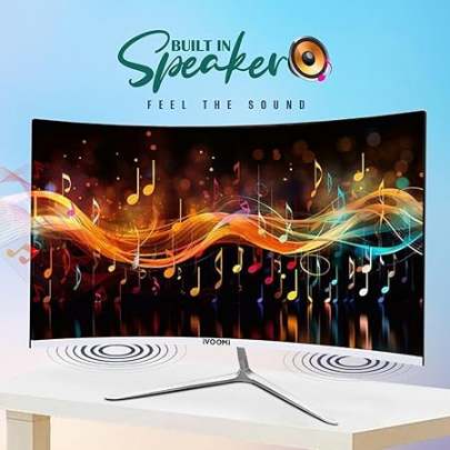 iVOOMi 24 Inch (60.45 cm) Ultra Slim Curve FHD Monitor for PC with 75Hz Refresh Rate, 1920 x 1080 Pixels, 16.7M Colors, Bezel-Less Design, Flicker Fre 0
